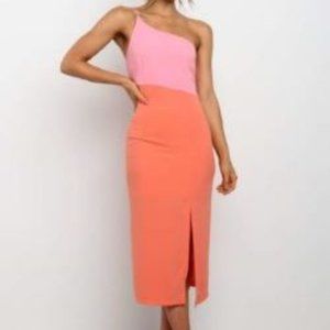 Petal and Pup Xiomar Dress- Orange/Pink
